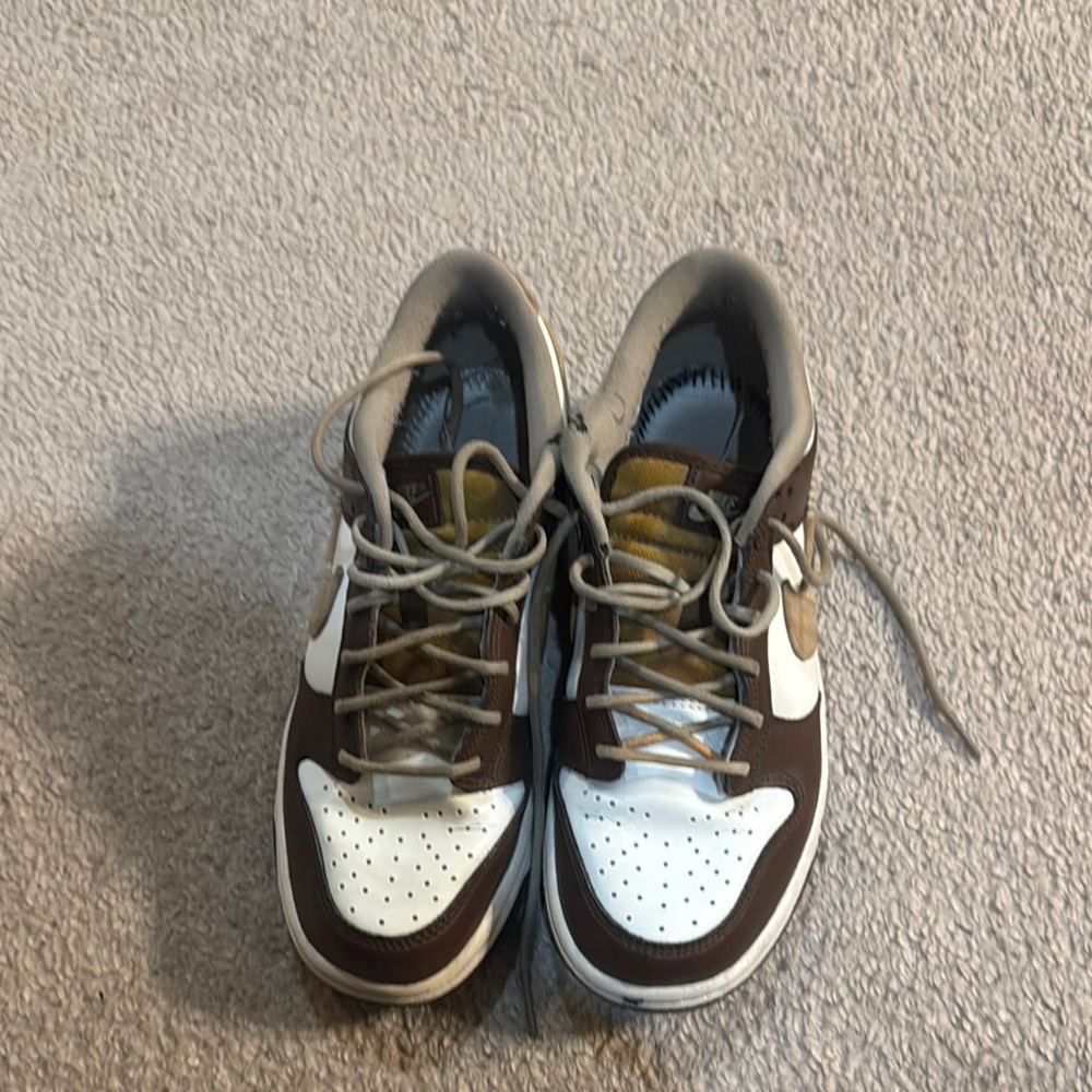 Brown and White Sneakers